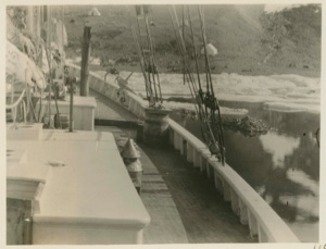 Image of The deck of the Bowdoin